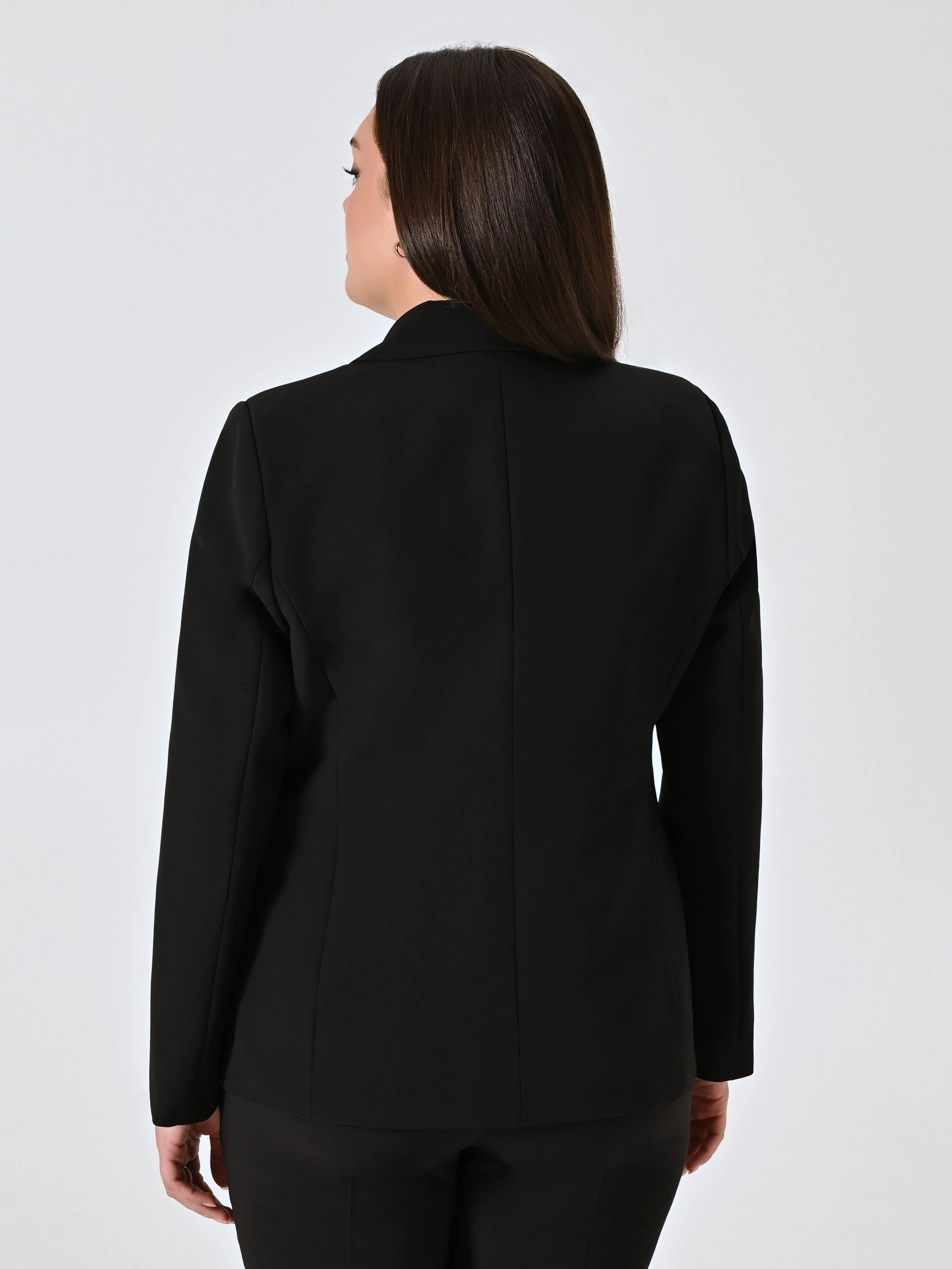 Giacca Curvy Due Bottoni Nera - Image 2